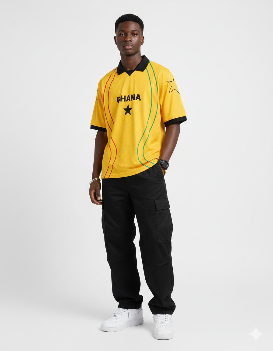 GHANA HERITAGE JERSEY (GOLD)