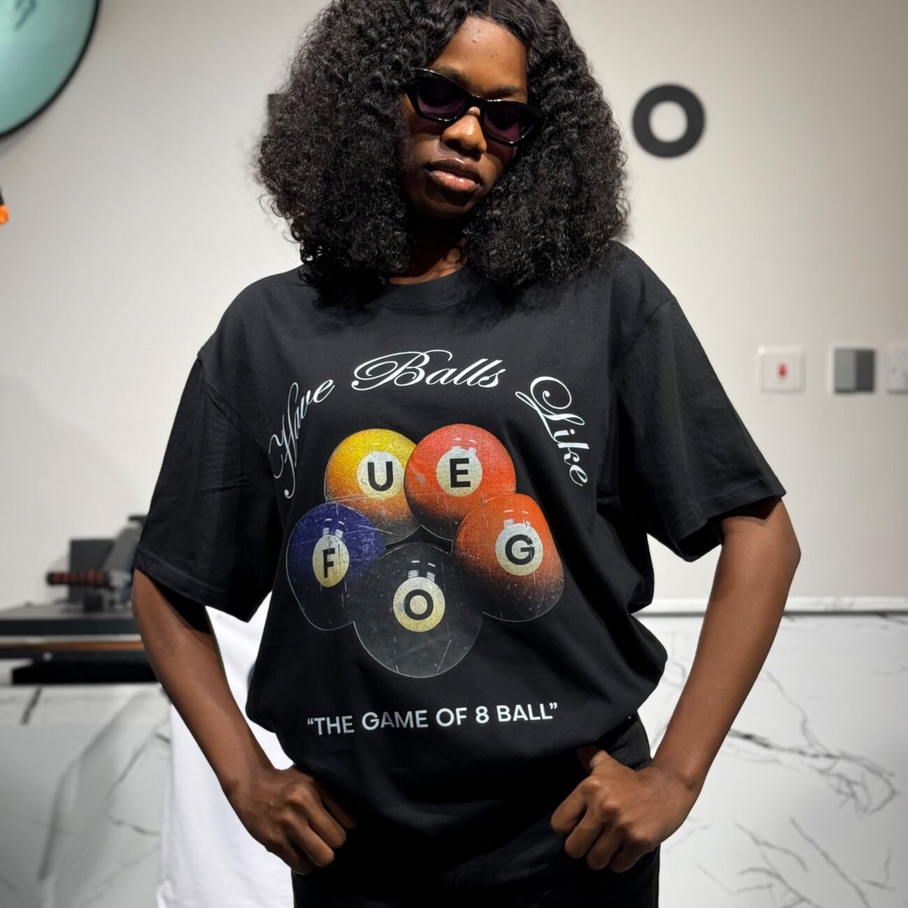 8-BALL T SHIRT (BLACK) - Image 2